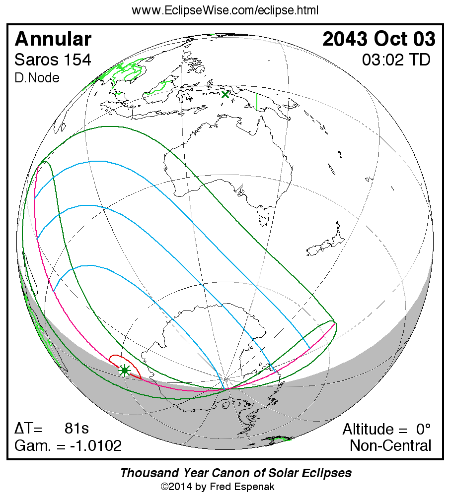 EclipseWise Solar Eclipse Circumstances Calculator