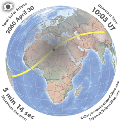 EclipseWise - Total Solar Eclipse of 2060 Apr 30