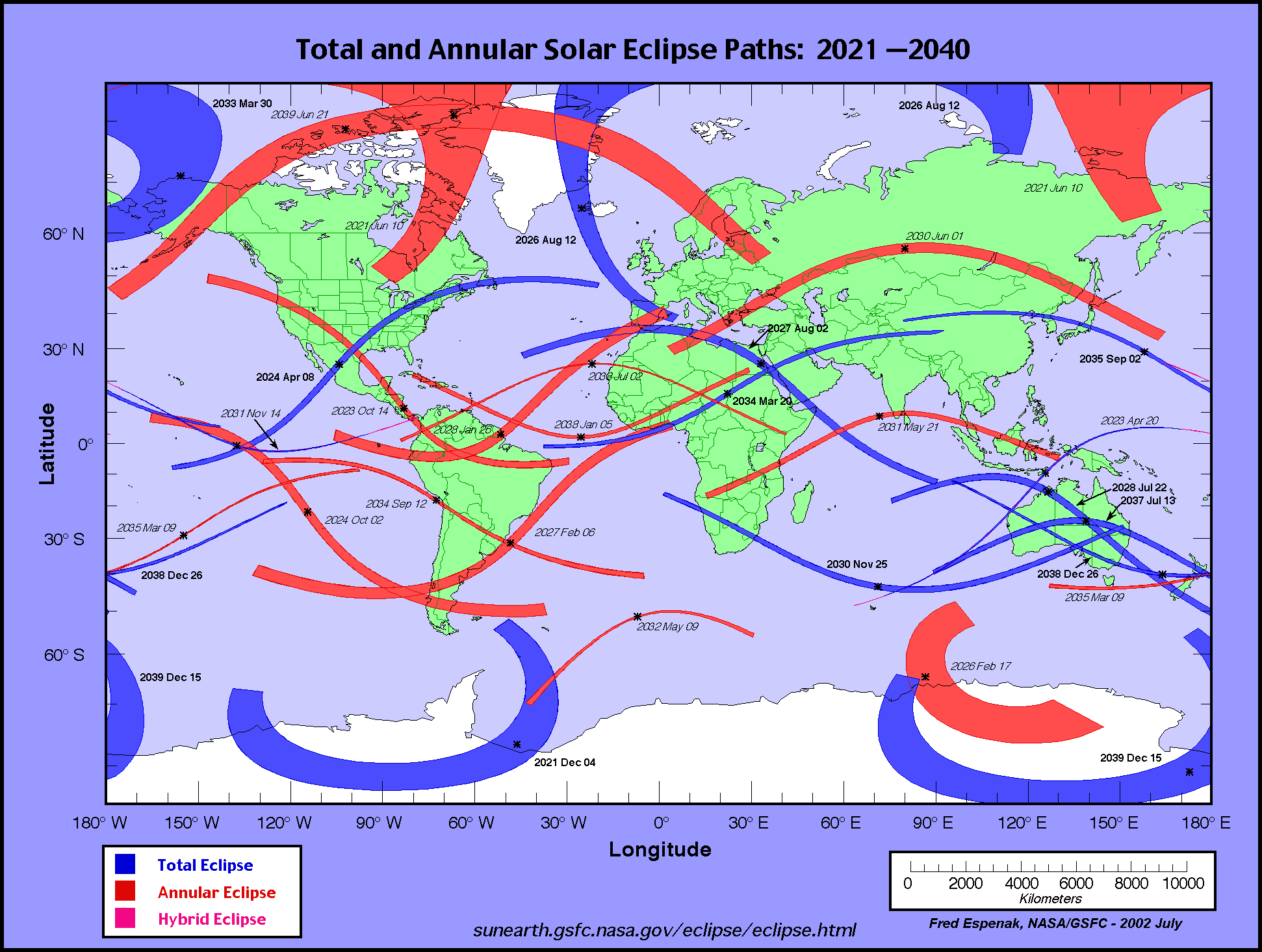 EclipseWise Solar Eclipses 2021 2030